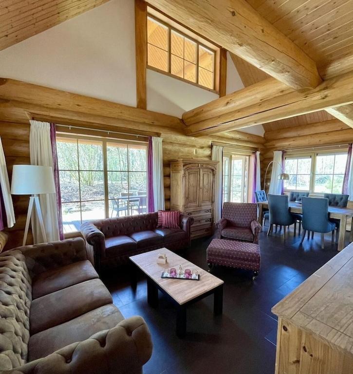 Unieke Houten Villa Met Sauna In Twente - 5P Den Ham Exterior foto